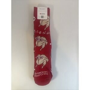 "FRIENDS" TV SHOW AMERICAN RED CROSS Holiday Christmas‎ Turkey SOCKS 2 Pairs NWT